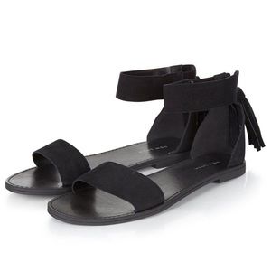 Black Sandals with Tassels